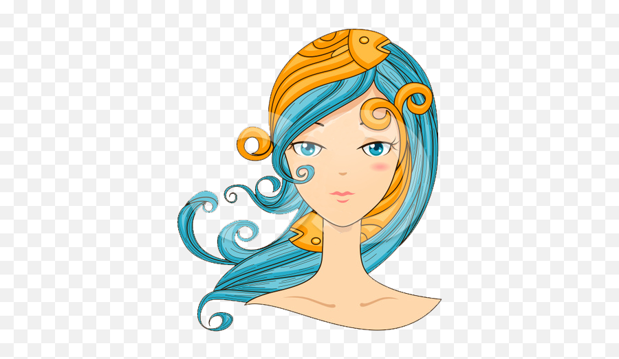 Pisces Girl Happy Birthday - Clip Art Library Pisces Emoji,Lazy Clipart