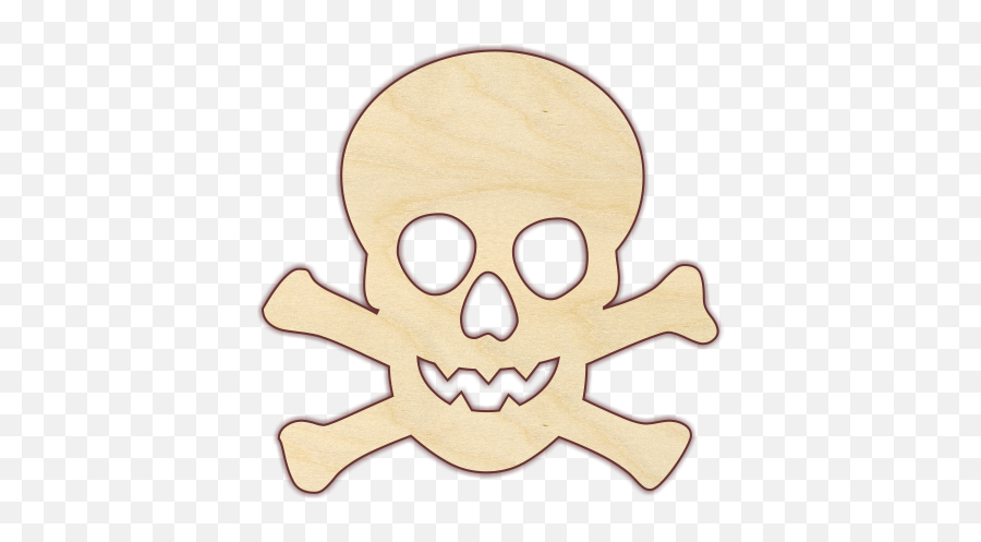 Skull Crossbones - Skull And Crossbones Cutout Emoji,Skull And Crossbones Png