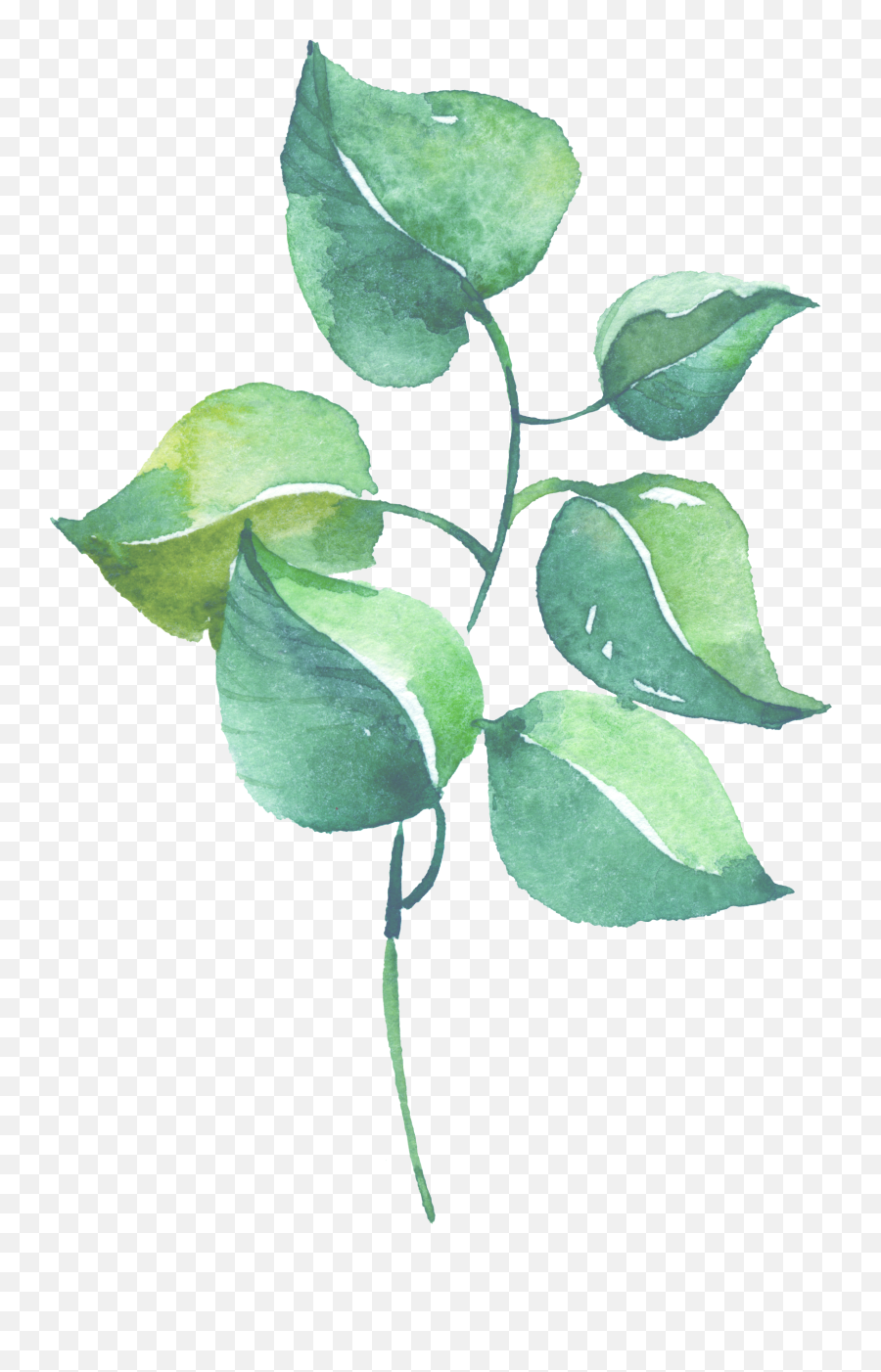 Watercolor Painting Hd Png Download - Watercolor Pastel Leaf Transparent Background Emoji,Home Depot Logo Png
