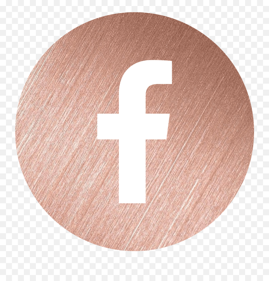Rose Gold Facebook Logo Png Image With - Rose Gold Facebook Logo Emoji,Facebook Logo Images