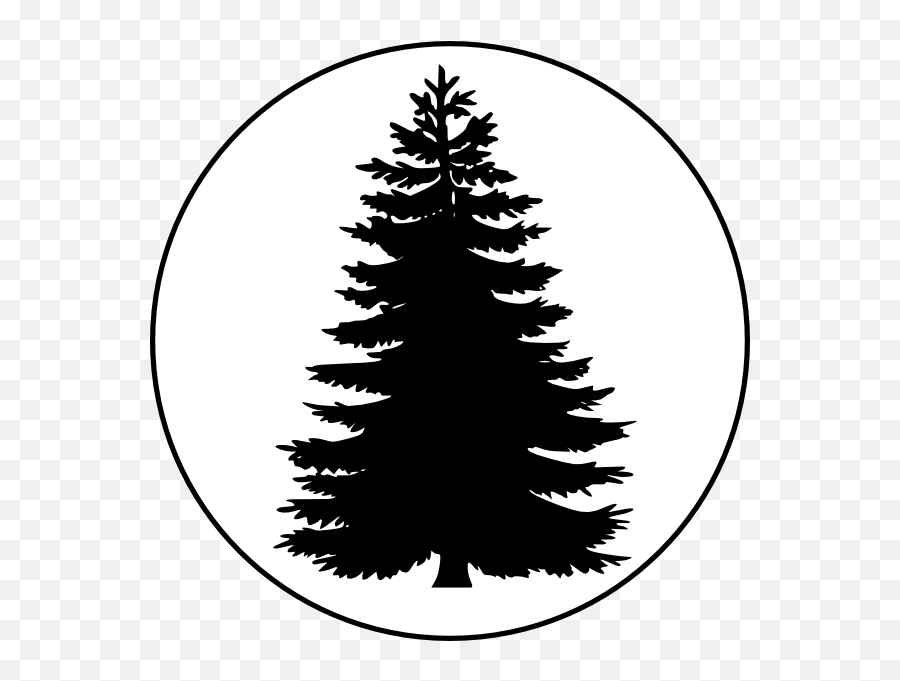 Pix For Evergreen Tree Outline Tree Stencil Filigree - Pine Tree Silhouette Emoji,Pine Tree Clipart