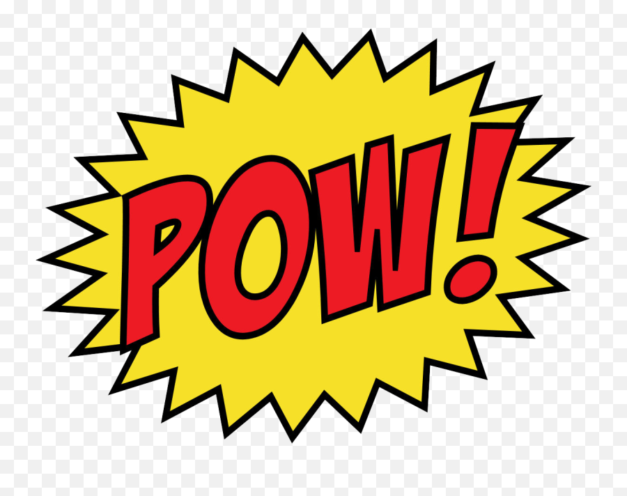 Justice League Retro Clipart - Pow Png 1300x1000 Png Pow Boom Clip Art Emoji,Justice Clipart
