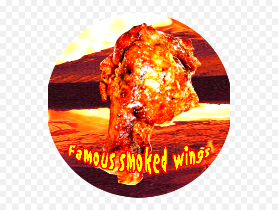 Smoked Chicken Wings Transparent Background - Label Hd Png Art Emoji,Chicken Transparent Background