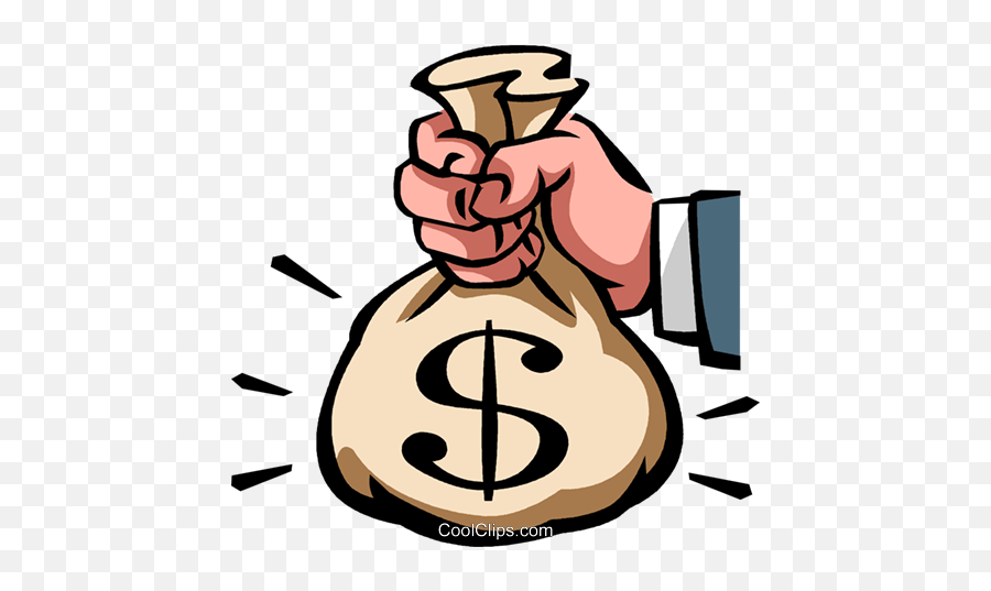 Money Bags Royalty Free Vector Clip Art Illustration - Money Bag Emoji,Money Bags Png