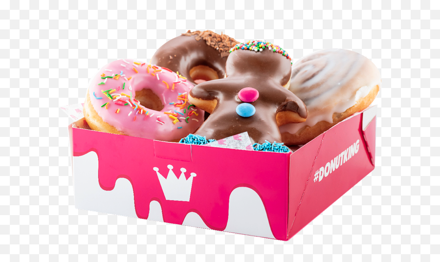 Box Pack - Donut King Donut King Donuts Emoji,Donuts Png