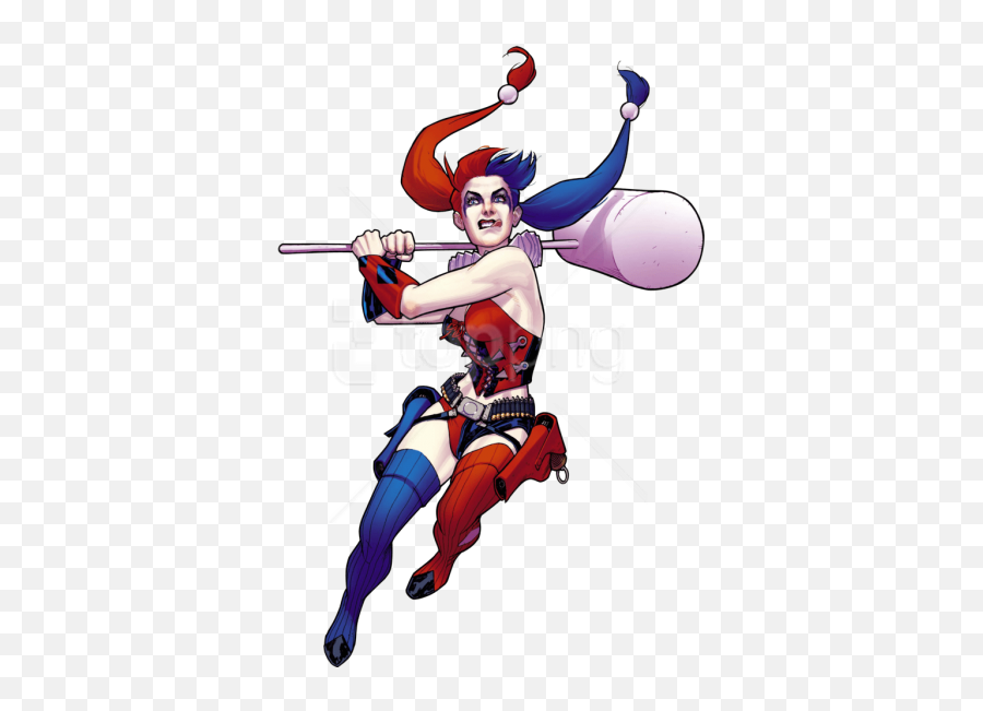 Comic Harley Quinn Png Clipart Background Png Play Emoji,Jester Clipart