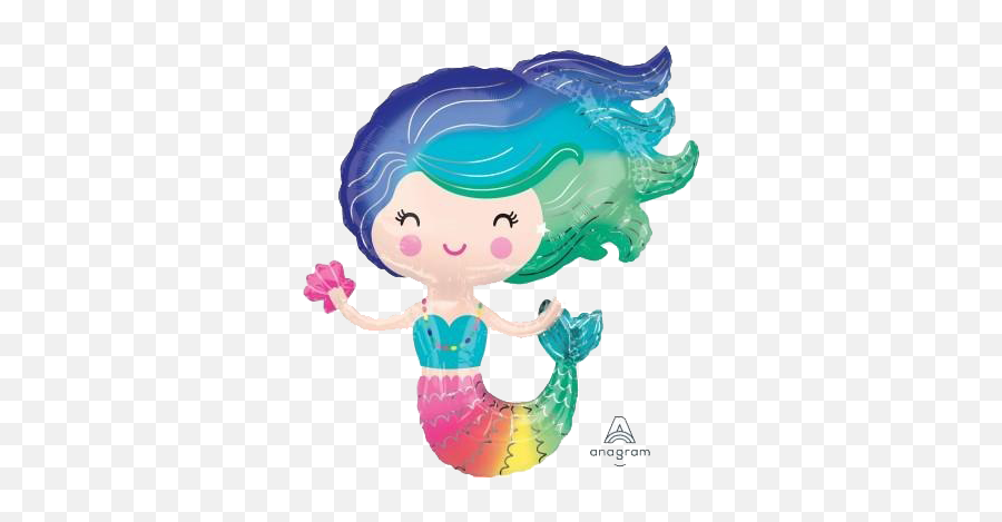 Mermaid Png Transparent Images Png All - Mermaid Foil Balloon Emoji,Mermaid Tail Clipart