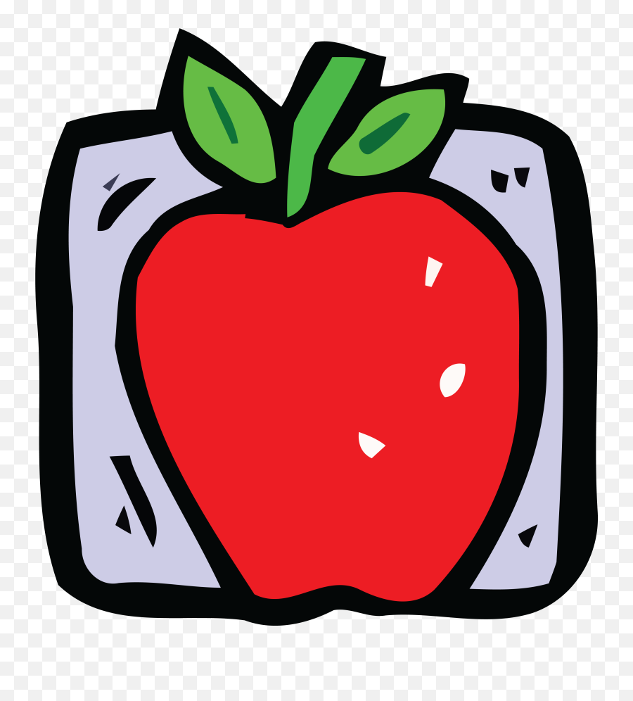 Download Hd Free Clipart Of A Red Apple - Fresh Apple Large Emoji,Tote Bag Clipart