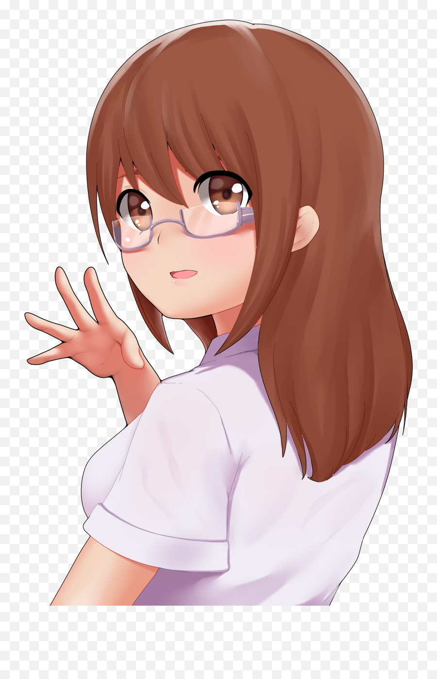 Anime Girl Png Transparent Png Png Collections At Dlfpt - Anime Girl Cartoon Png Emoji,Anime Png