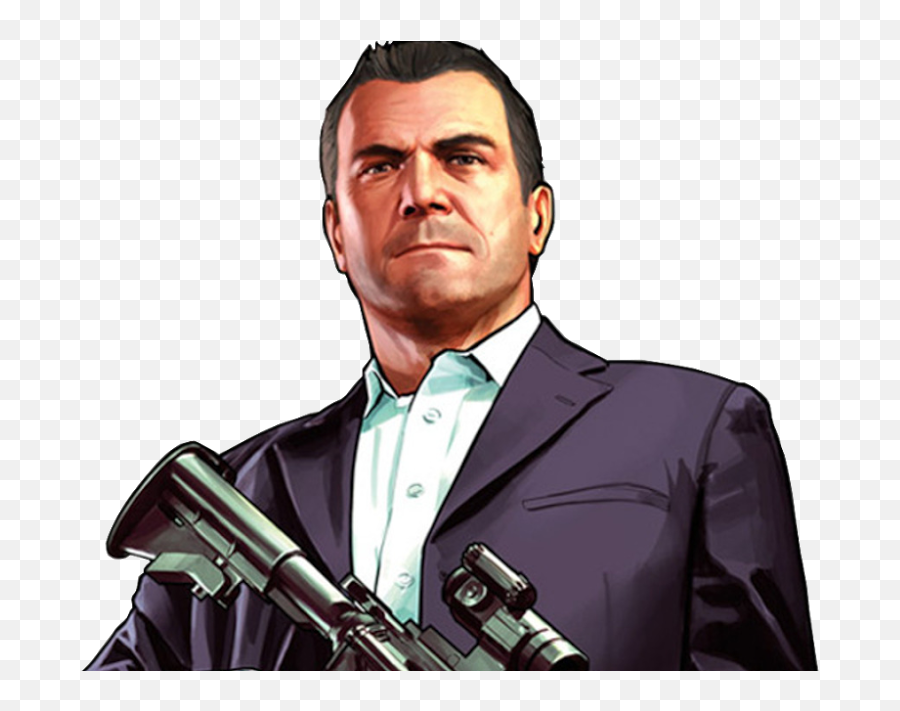 Download Michael Gta V Png - Grand Theft Auto 4 Full Size Emoji,Gta V Png
