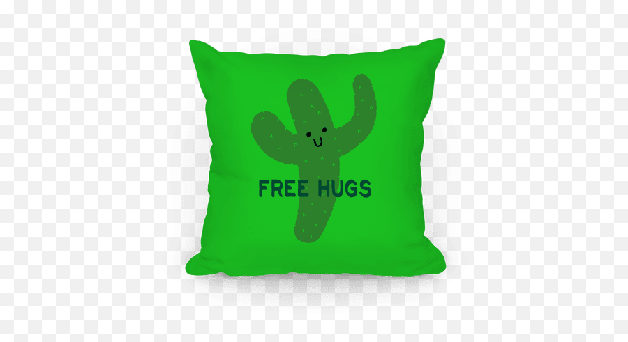Free Hugs Cactus Pillows Lookhuman Emoji,Cute Cactus Png