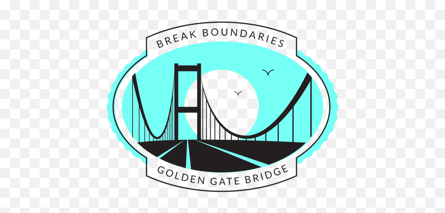 Golden Gate Bridge Logo - Golden Gate Bridge Png Logo Emoji,Bridge Logo