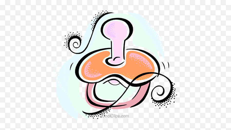 Pacifier Royalty Free Vector Clip Art Illustration - Vc020822 Dot Emoji,Pacifier Clipart