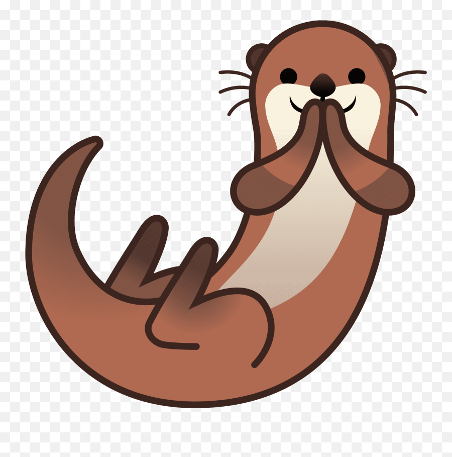Otter Emoji Clipart - Emoji Otter,Otter Clipart