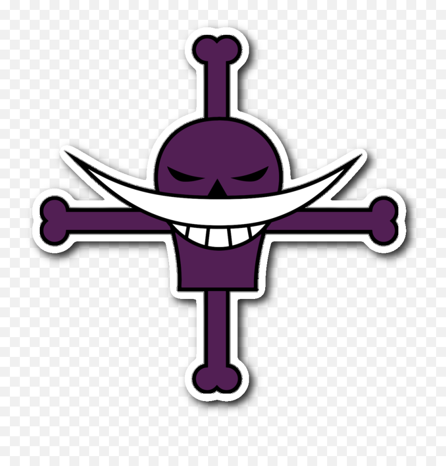 Download Hd Whitebeard Pirates Jolly - White Beard One Piece Logo Emoji,One Piece Logo
