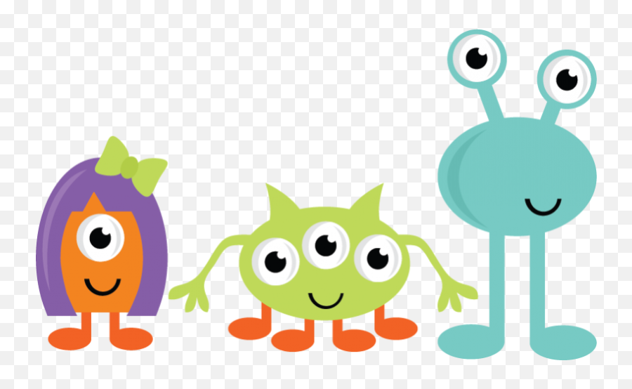 Baby Monster Clipart - Clip Art Library 1516502 Png Monster Clipart Cute Emoji,Library Clipart