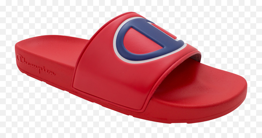 Champion Ipo Slide - Boysu0027 Grade School Champion Red And Blue Slides Emoji,Foot Locker Logo