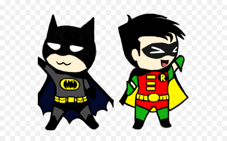 Download Comic Clipart Batman - Batman And Robin Clipart Emoji,Robin Clipart