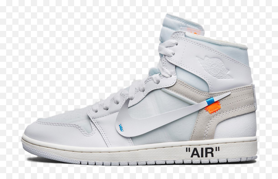 Download The 10 Air Jordan 1 Off White - Off White Jordan Air Jordan 1 Off White Weiß Emoji,Off White Logo Png