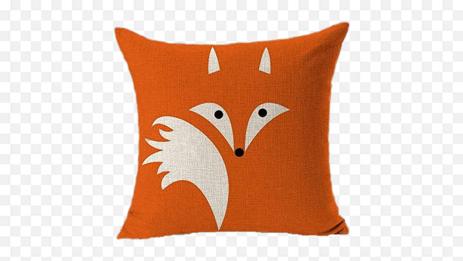 Pillow Fox Design Transparent Png - Stickpng Designer Pillow Png Transparent Emoji,Fox Transparent Background