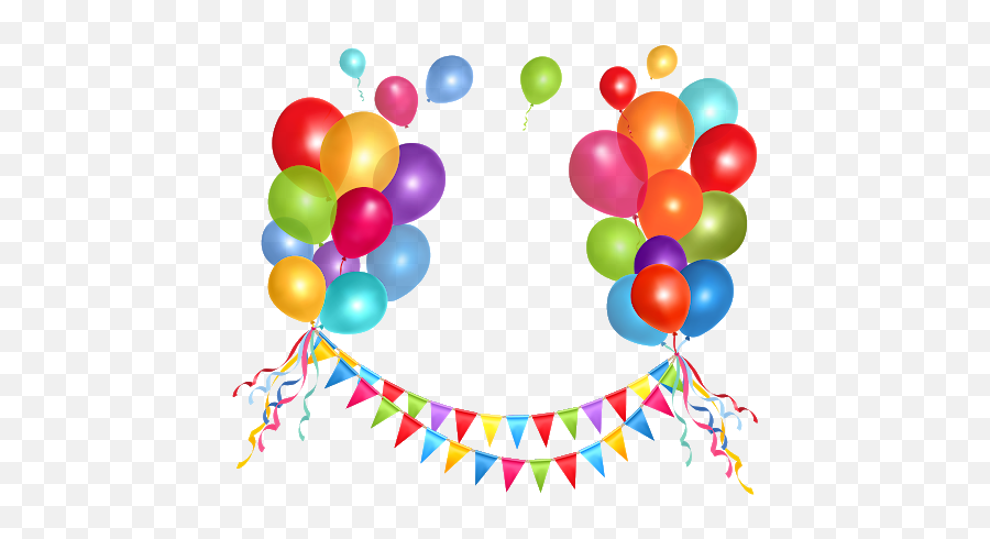 Birthday Balloons Png Image Transparent - Birthday Party Balloons Png Emoji,Balloons Transparent Background