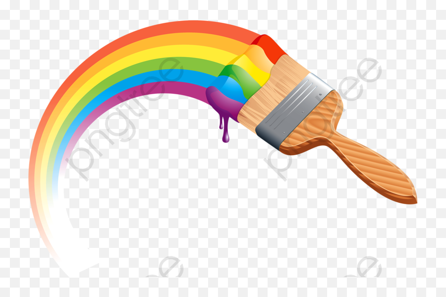 Colorful Paint Brush Paint Clipart Bru 768853 - Png Paint Brush Png Colorful Emoji,Paint Clipart