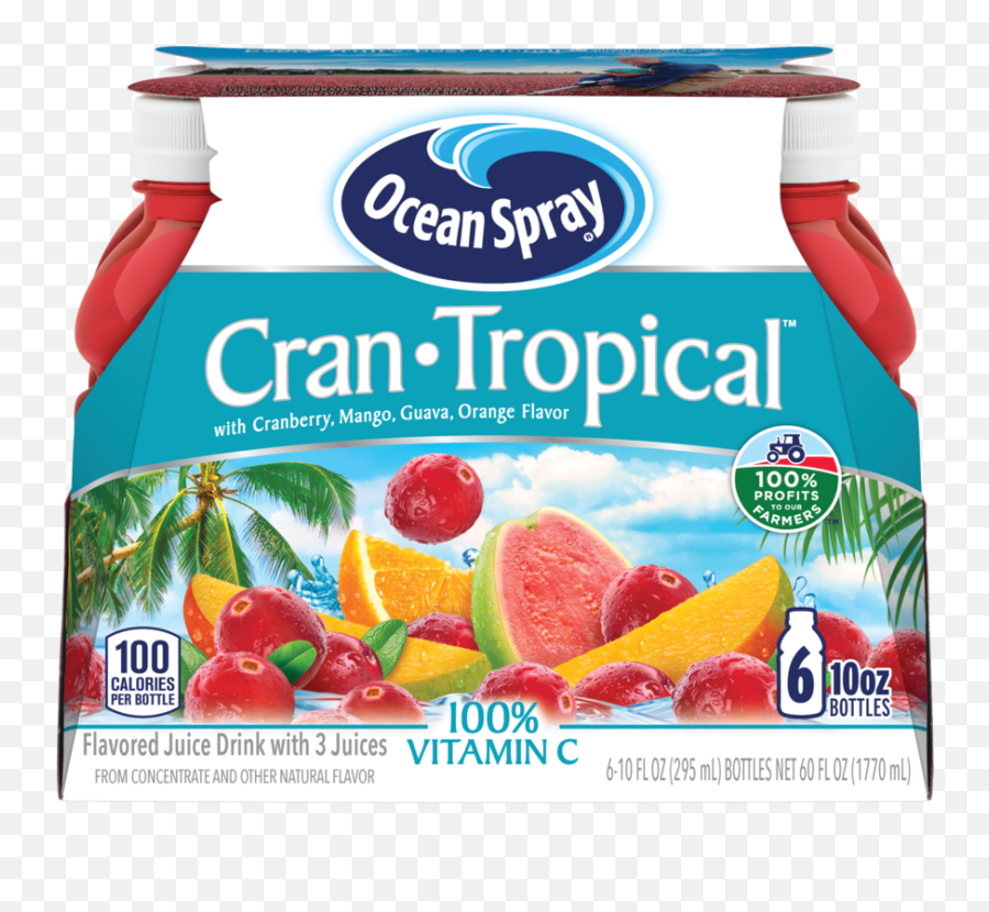 Ocean Spray Cranberry Tropical Juice Drink 10oz - 6pk Single Serve Juice Bottles Walmartcom Emoji,Ocean Spray Logo