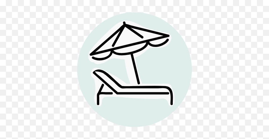 Basic Beach Chair Graphic Emoji,Beach Chair Clipart Black And White
