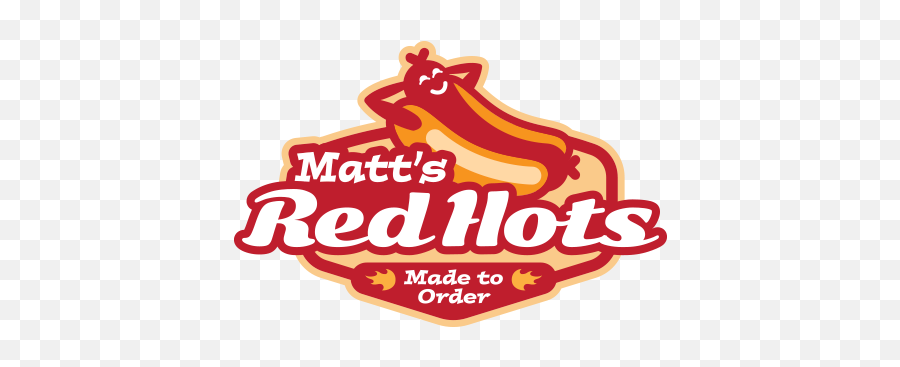 Matts Red Hots Emoji,Hot Dogs Logo