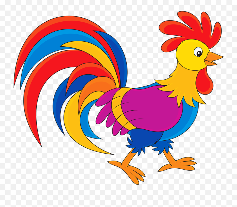 Download Rooster U2022 Chicken Logo Hen Chicken Chicken Crafts - Colorful Rooster Clipart Emoji,Rooster Clipart