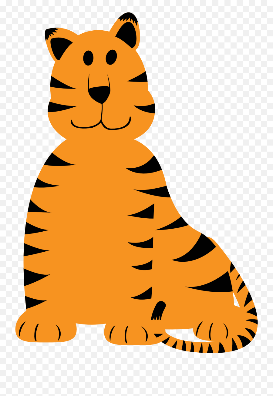 Clipart Of Effects Cute Baby Tiger And Geometric Figure Emoji,Cute Tiger Clipart