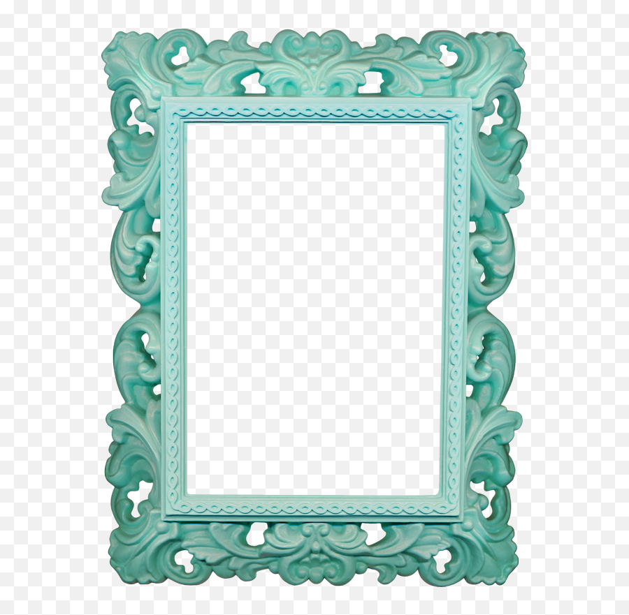 Antique Frame Blue Clipart Picture Frames Borders And Emoji,Teal Border Clipart