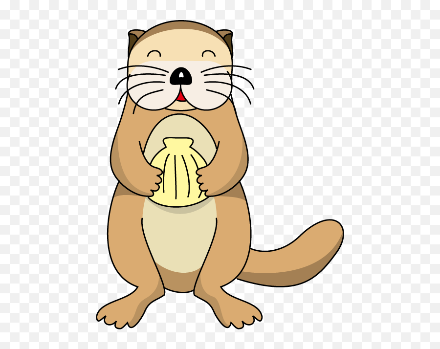 Best Otter Clipart - Cartoon Otter Transparent Emoji,Otter Clipart