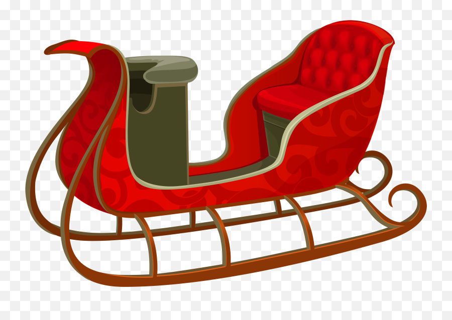 Santa Sleigh Png - Christmas Sleigh Png Emoji,Santa Sleigh Clipart