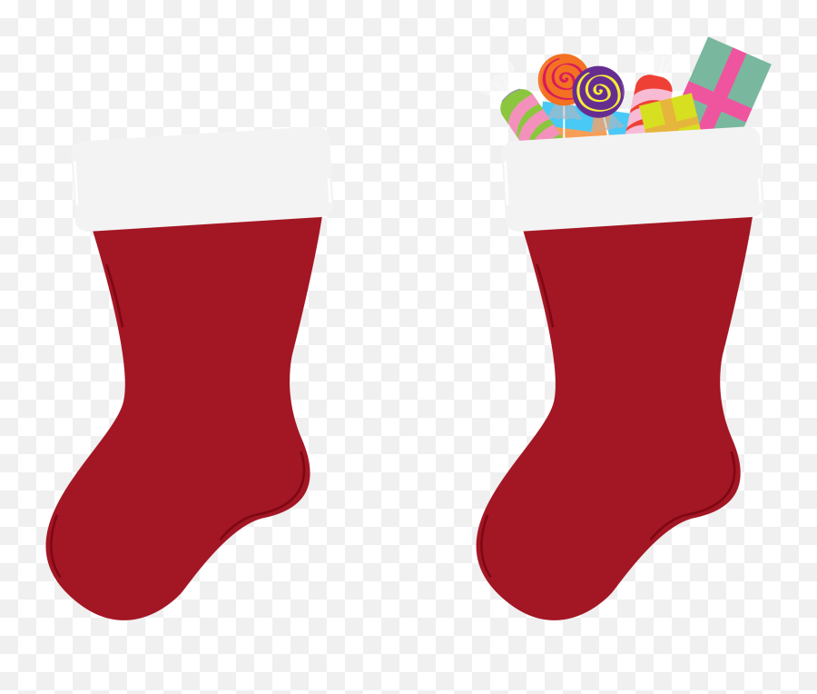 Library Of Christmas Socks Vector Black And White Png Files - Christmas Stocking Emoji,Christmas Stocking Clipart
