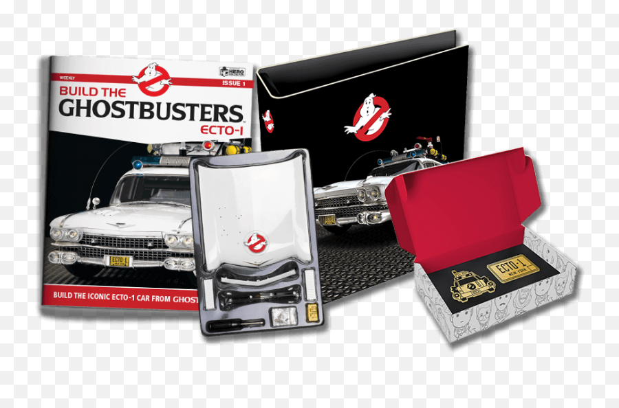 Ghostbusters Ectomobile Build Up Hero Collector Eaglemoss Emoji,Ghostbuster Logo