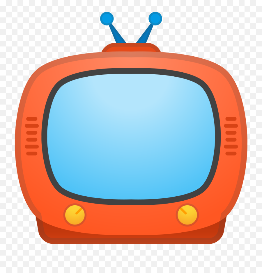 Television Clipart Circle Object Television Circle Object - Tv Icon Cartoon Emoji,Television Clipart