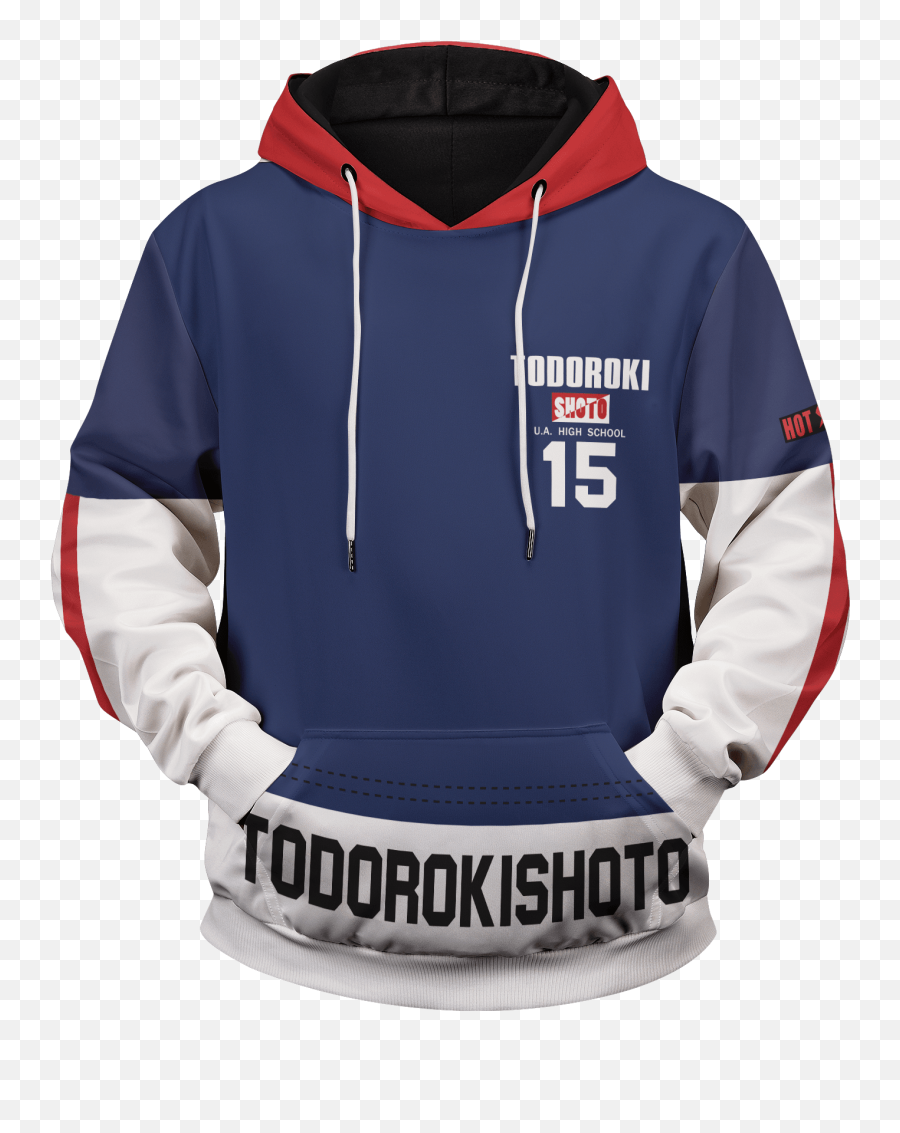Shoto Todoroki Unisex Pullover Hoodie U2013 Fandomaniax - Store Sweater Emoji,Todoroki Png