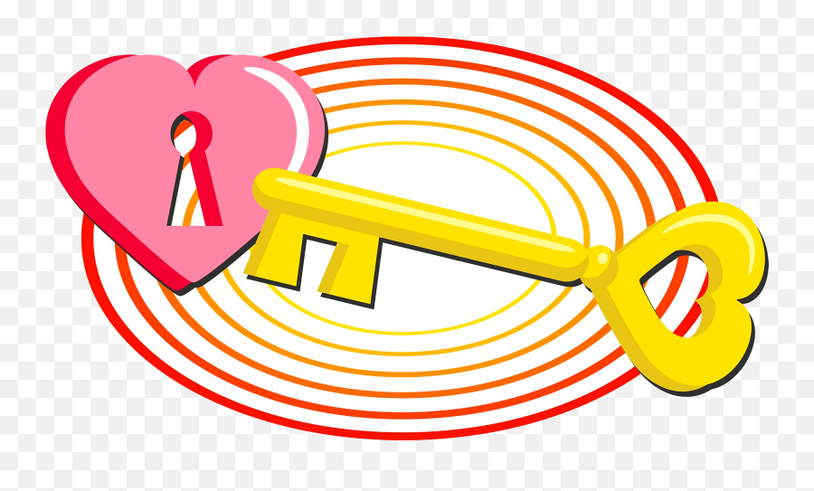 Heart And Key Clipart Free Download Transparent Png - Love Emoji,Key Clipart