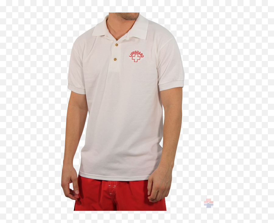 Lifeguard Polo Shirt - Short Sleeve Emoji,Polo Shirts W Logo