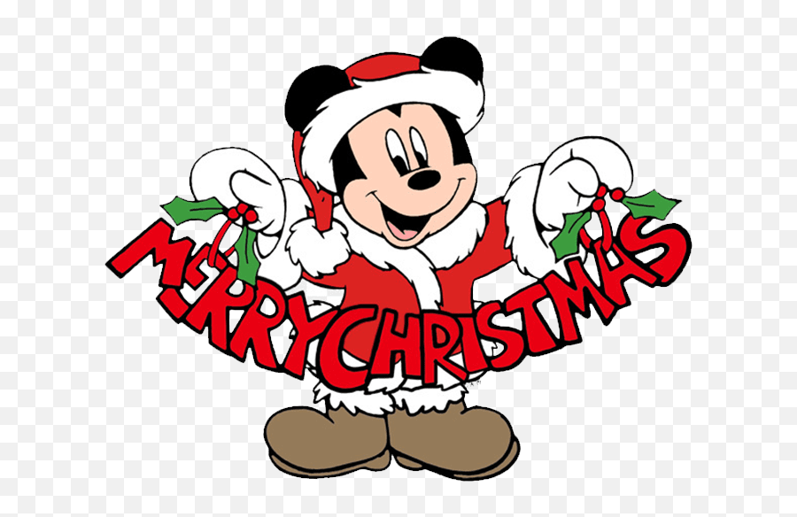 Disney Merry Christmas Clipart - Transparent Disney Christmas Clip Art Emoji,Disney Christmas Clipart