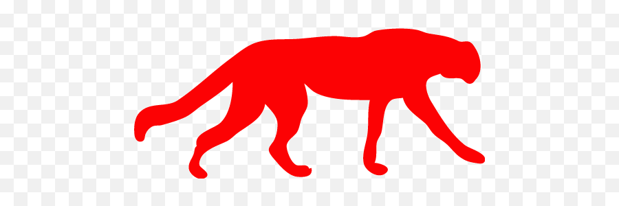 Red Cheetah Icon - Cheetah Silhouette Png Emoji,Cheetah Logo
