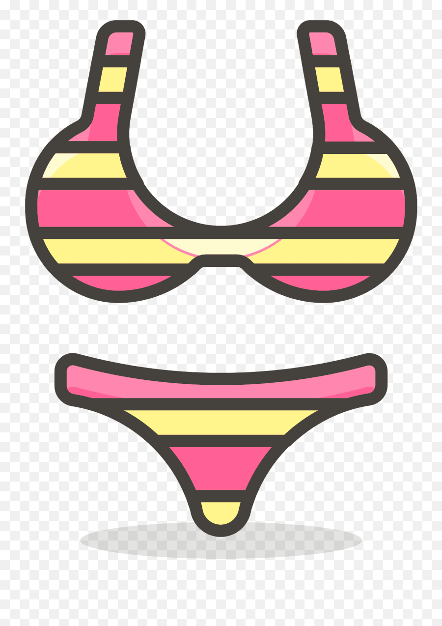 Bikini Emoji Clipart - Bikini Icon Transparent,Swimsuit Clipart