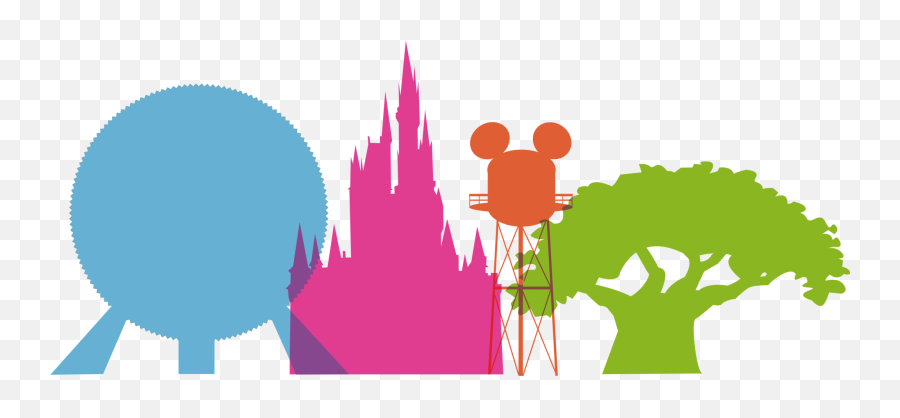 Full Size Clipart - Disney Parks Clipart Emoji,Disney World Clipart