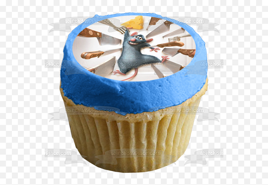 Disney Pixar Ratatouille Movie Poster Remy Knives Edible Cake Topper Image Abpid53000 - Wild Things Are Cupcake Toppers Emoji,Ratatouille Png