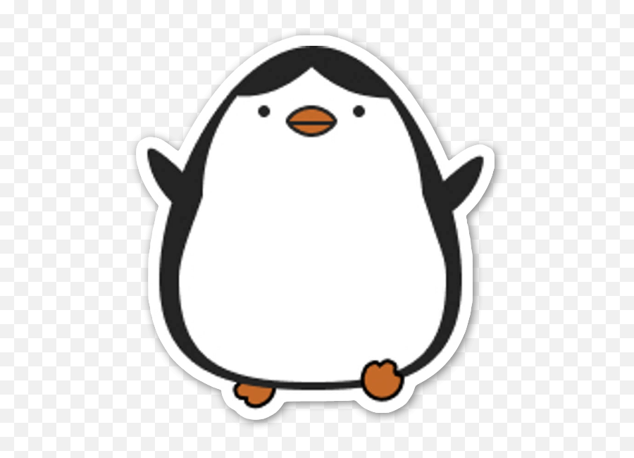 Yay Penguin Sticker - Adãlie Penguin Clipart Full Size Emoji,Yay Clipart
