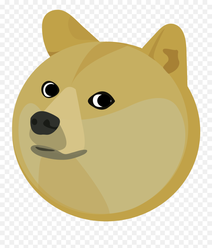 Doge Head Illustration Transparent Png - Stickpng Doge Png Emoji,Doge Png
