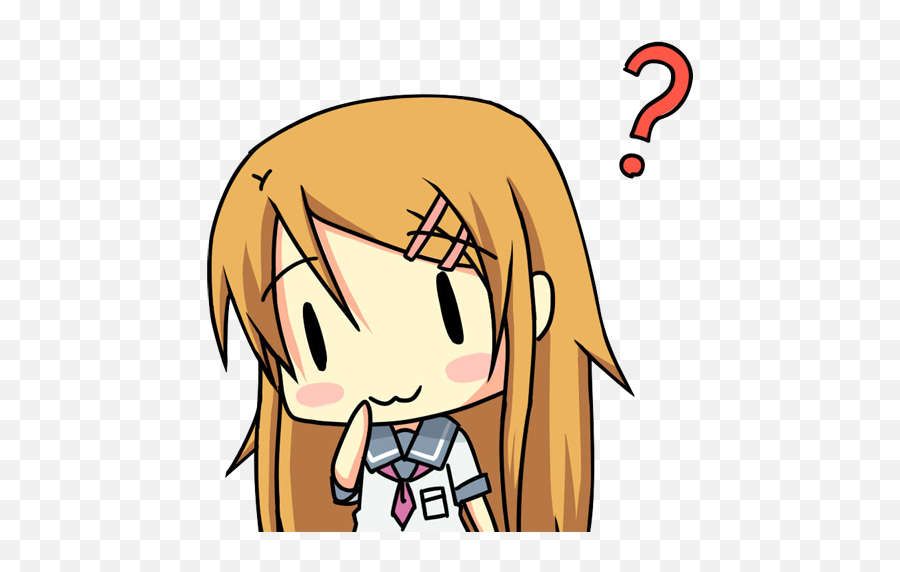 Download Confused Anime Png - Anime Question Png Gif Full Anime Confused Transparent Background Emoji,Anime Png