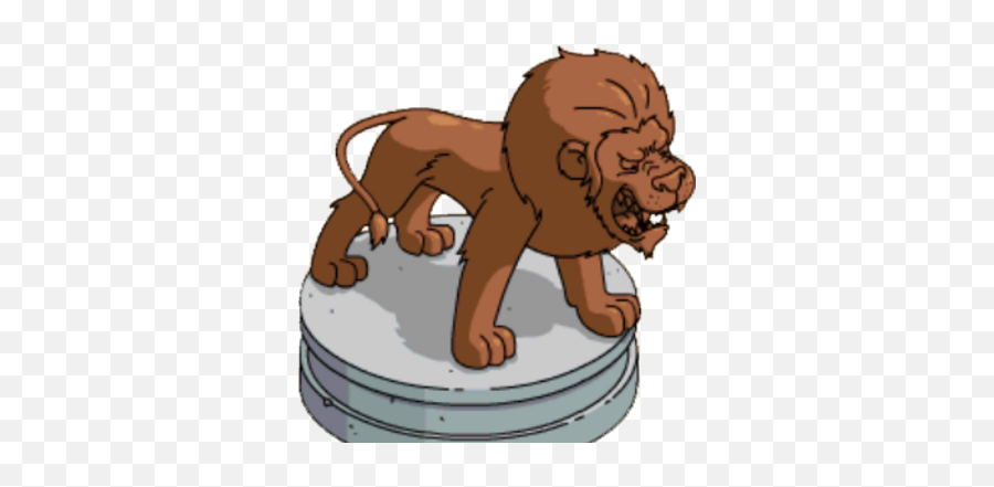 Zoo Lion Statue The Simpsons Tapped Out Wiki Fandom Emoji,Oscar Statue Clipart