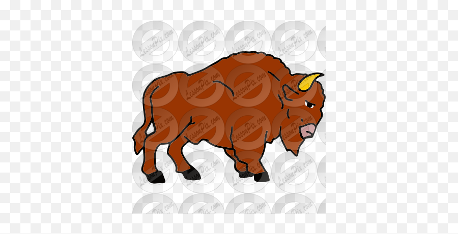 Buffalo Picture For Classroom Therapy - Ox Emoji,Buffalo Clipart